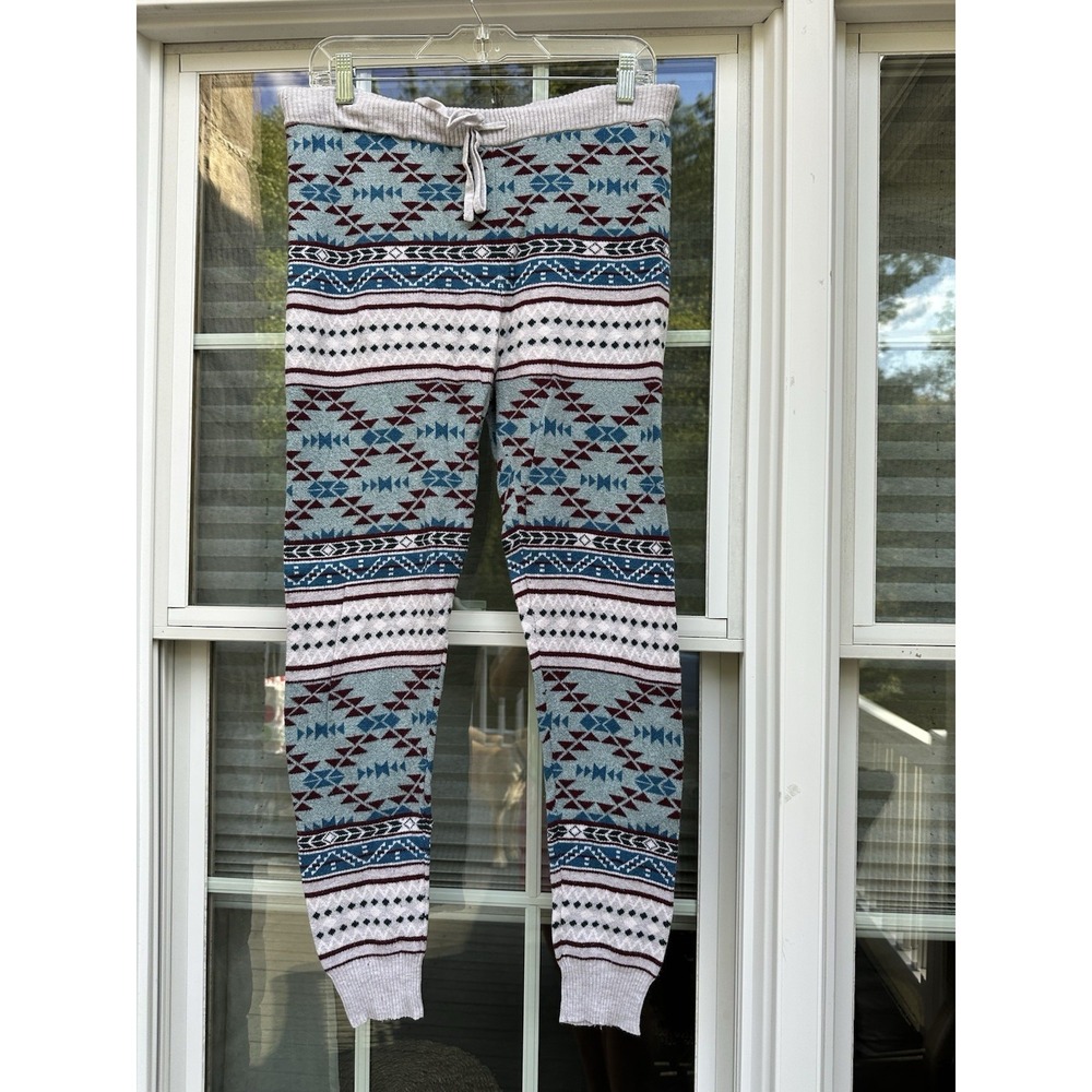 American Eagle Sweater Pants Jogger Leggings Elastic Waist Size Large - Picture 1 of 3